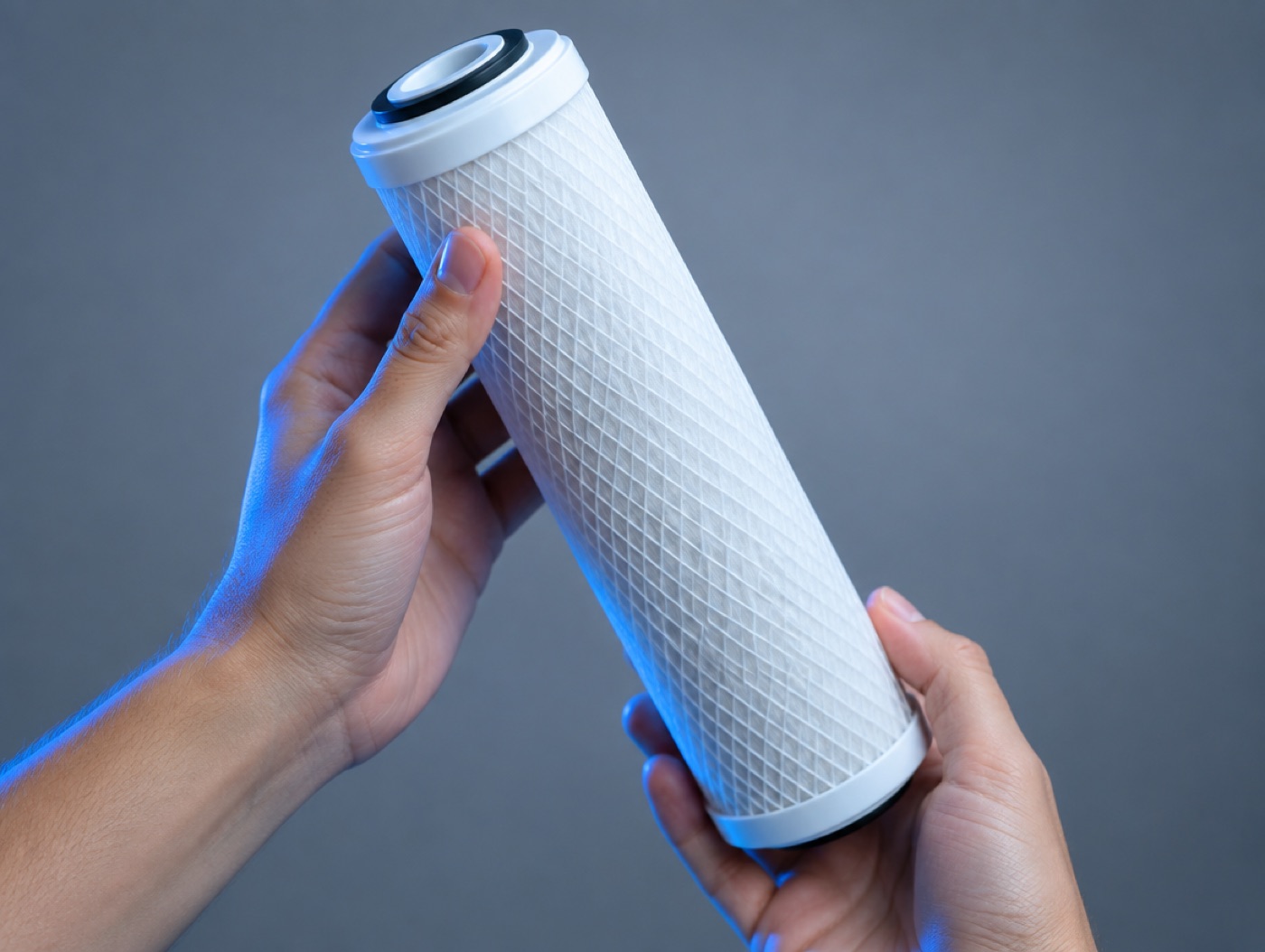 A filter cartridge for a point-of-use cooler